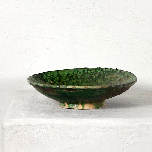 Green Pottery Plate